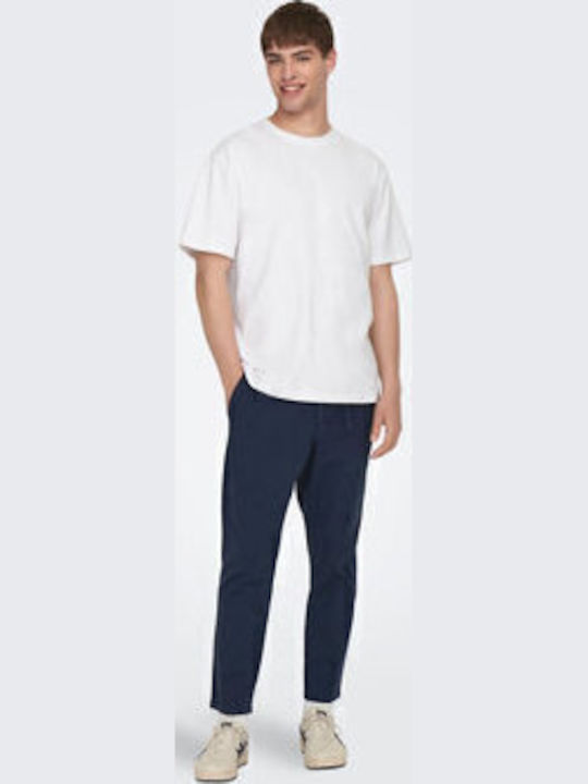 Only & Sons Παντελόνι σε Tapered Γραμμή Σκούρο ...