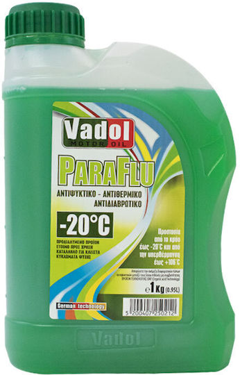 Vadol Ready for Use Engine Coolant for Car -20°C Green 1lt