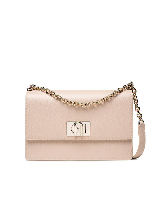 Furla Leather Women's Bag Crossbody Beige | Skroutz.eu