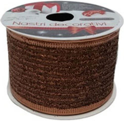 Welkhome Brown Christmas Ribbon