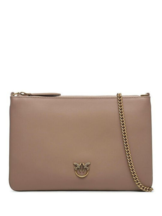 Pinko Flat Classic Women's Bag Shoulder Brown