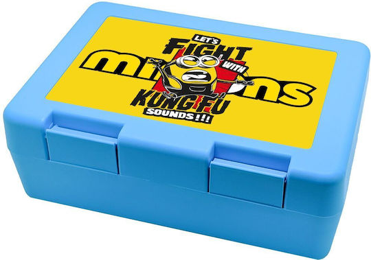 Koupakoupa Minions Let's Fight With Kung Fu Sounds Πλαστικό Παιδικό Δοχείο Φαγητού Minions 18.5 x 12.8 x 6.5εκ.