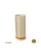 GloboStar Valverde Wood Table Lamp for Socket E27 with Beige Shade and Base