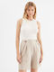 Women's Blouse Sleeveless White
