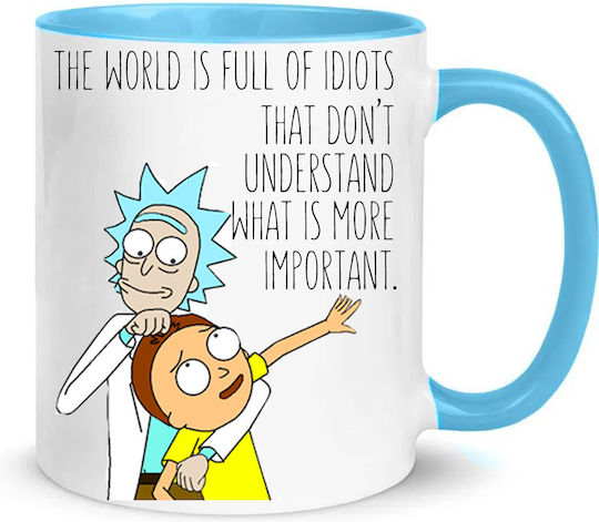 Rick And Morty Чаша Керамично Бяла 330мл
