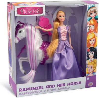 Giochi Preziosi Κούκλα Ραπουνζέλ Rapunzel And Her Horse για 3+ Ετών