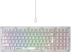Havit Gaming Mechanical Keyboard with Custom switches and RGB lighting (English US) White
