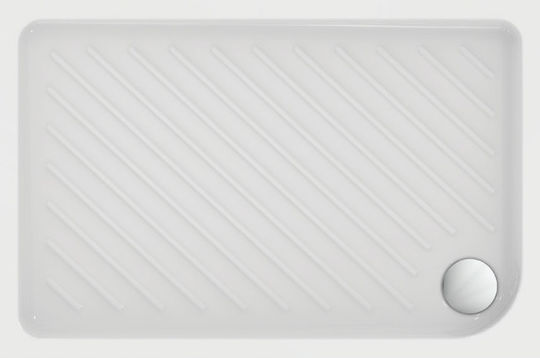 Ideal Standard Rectangular Ceramic Shower White 90x70x4cm