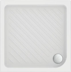 Ideal Standard Square Ceramic Shower White 80x80x4cm