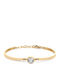 Natalie Gersa Women's Handcuff Bracelet Made of Gold Plated Stainless Steel 16.5cm