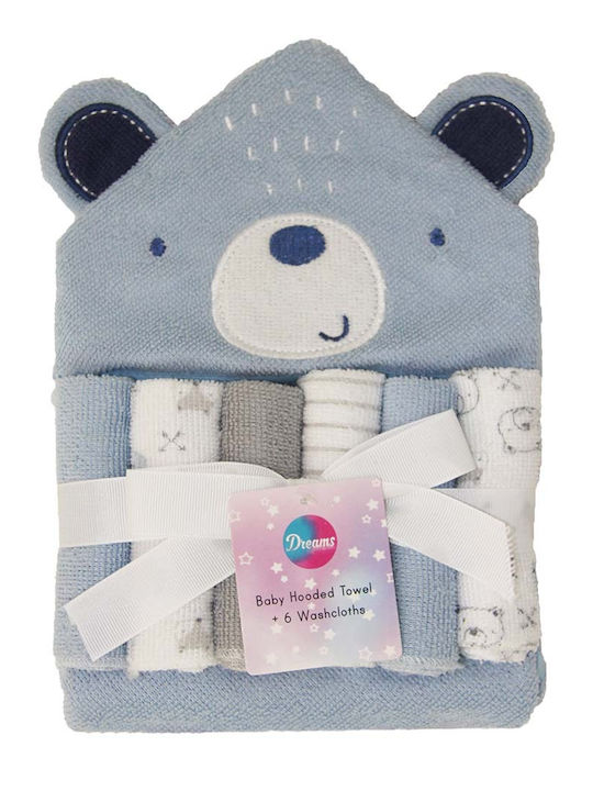 Dreams by Joyce Hooded Baby Bath Towel ΓΑΛΑΖΙΟ