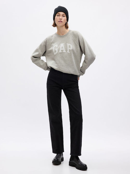 GAP Logo Women's Long Sleeve Sweater Light Heather Grey