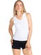 Active Fdry Light Γυναικεία Αθλητική Μπλούζα Αμάνικη Fast Drying Λευκή