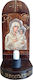 Eikona Heiligenikone Maria von Jerusalem Hölzern 25x11cm