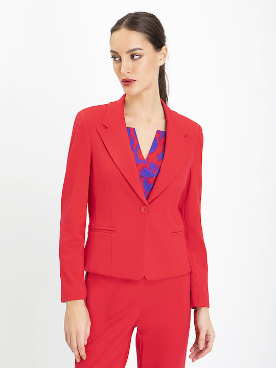 Laura Donini Women's Blazer Red