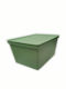 Viomes Plastic Storage Box with Lid Green 36x26x22cm 1pcs