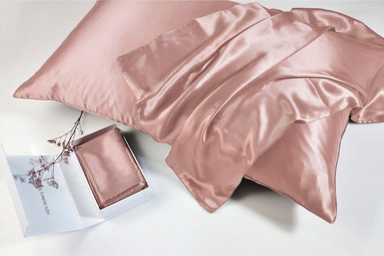 Down Town Home Mulberry Pillowcase with Envelope Cover Pink 50x76cm.