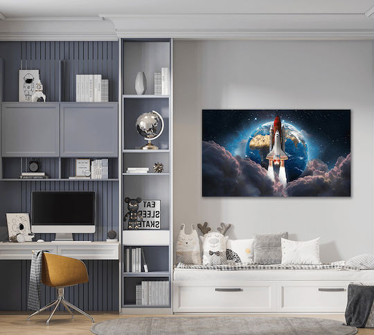 Copilăresc Tablou Navă spațială pe Pânză 45x65buc