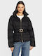 Iva Women's Short Puffer Jacket for Winter Black.