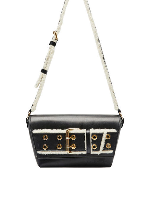 Leather Twist Women's Bag Shoulder Black