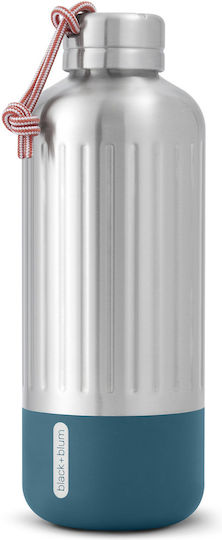 Black+Blum Stainless Steel Kids Water Bottle Thermos Silver 850ml