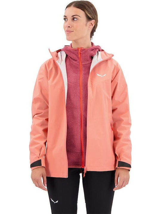 Puez Aqua 4 Short Women's Puffer Jacket Pink