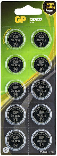 GP Batteries Cr Батерии Литий За часовници CR2032 3V 10бр