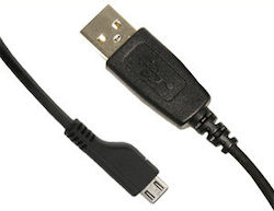 Samsung 50-TEC-1-80 Regular USB 2.0 σε micro USB 1m Μαύρο