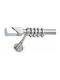 Anartisi Metallic Curtain Pole S23 Single Φ25mm 200cm Nickel Satin