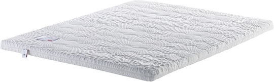 Klikareto Matratzentopper Übergröße Polyester mit Abnehmbarem Bezug 160x200x7cm