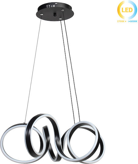 Keskor Pendant Light Black 55x21cm