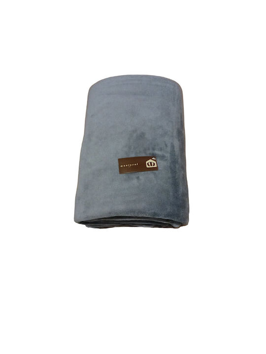 Manterol Casa Chic Colour Одеяло Испания Полар Едноспално 170x230см Сиво