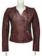 Κωδικοσ Γυναικείο Biker Jacket Μπορντό