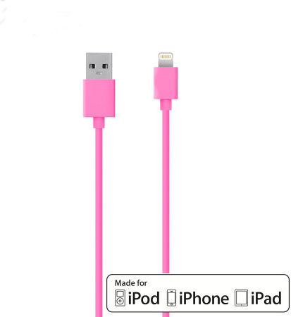 Ezi USB-A zu Lightning Kabel Rosa 1m