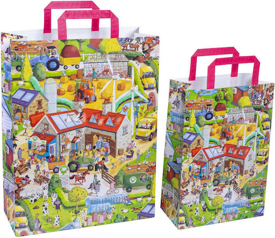 Disegno Paper Bag for Gift Green 32cm.