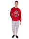 Roly Poly Men's Winter Pajamas Set Red