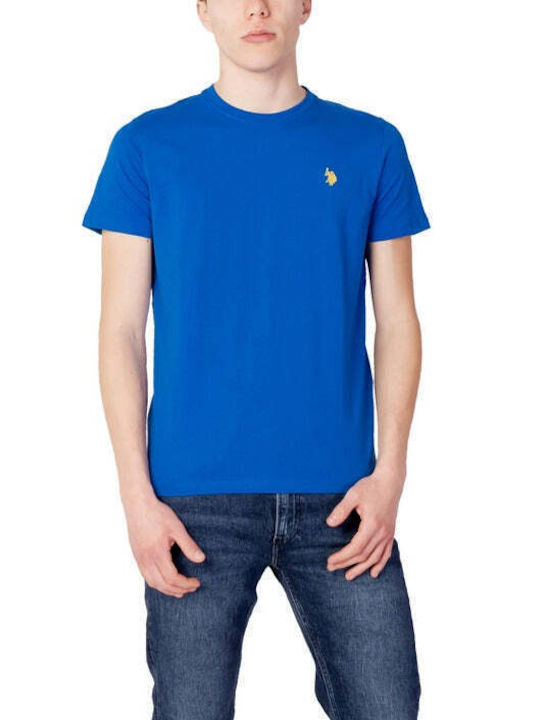 U.S. Polo Assn. Assn Ανδρικό T-shirt Κοντομάνικο Polo Γαλάζιο