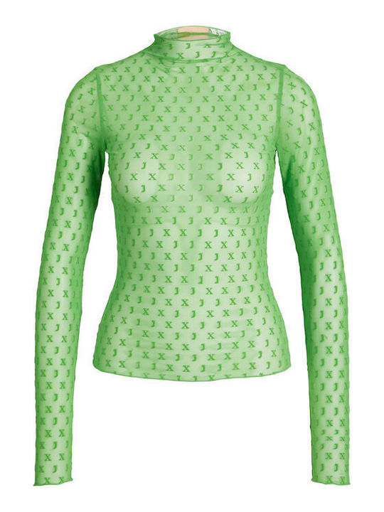 Jack & Jones Damen Bluse Langärmelig Green.