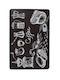 Tpster Plastic Placemat Black 43x28cm