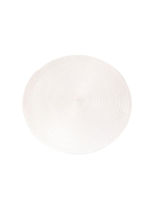 Tpster Platzdeckchen Rund Kunststoff Weiß 38cm 1Stück