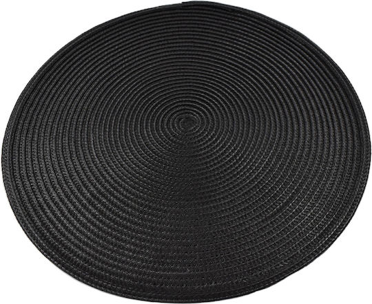 Tpster Σουπλά Στρογγυλό Πλαστικό Μαύρο 38cm Tpster Σουπλά Στρογγυλό Πλαστικό Μαύρο 38cm