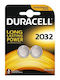Duracell Μπαταρίες Λιθίου Ρολογιών CR2032 3V 2τμχ
