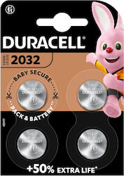 Duracell Батерии Литий CR2032 3V 4 бр