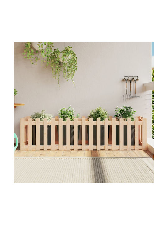vidaXL Ridicată Planter Box Lemn Masif 200x50x5...