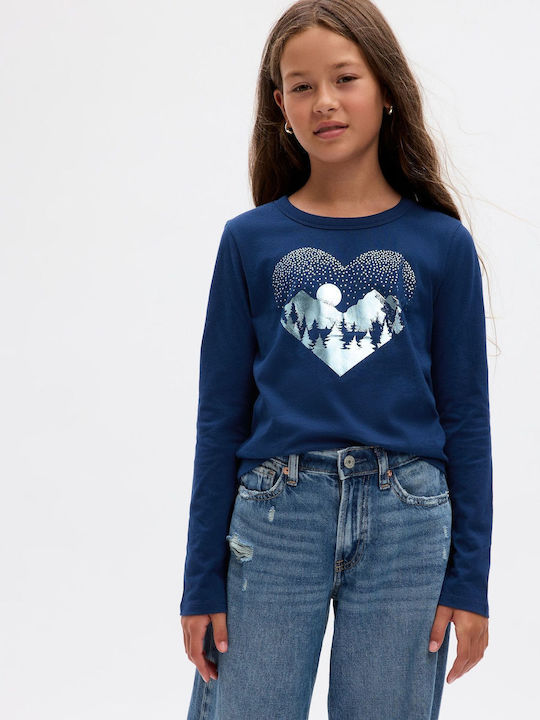 GAP Children's Blouse Long Sleeve Blue