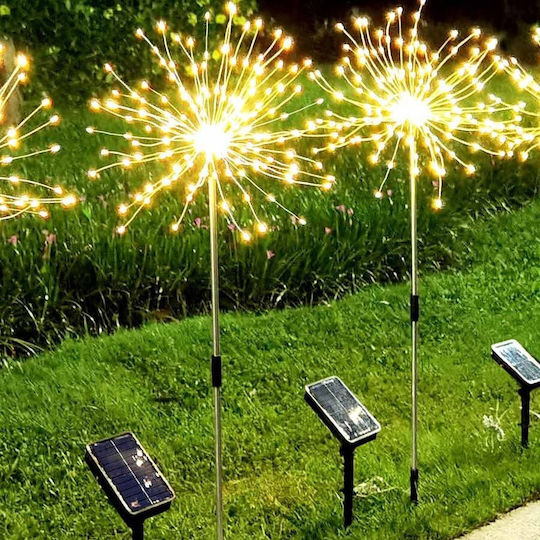 Led7 Spiked Solar Light Warm White with Photocell
