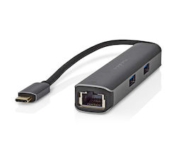 Nedis USB-A Docking Station 4K PD Ethernet (CCBW64210AT02)