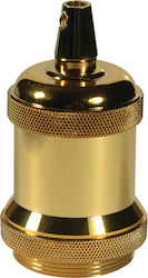 ARlight Stromstecker mit Steckdosenbuchse E27 in Gold Farbe 0284159