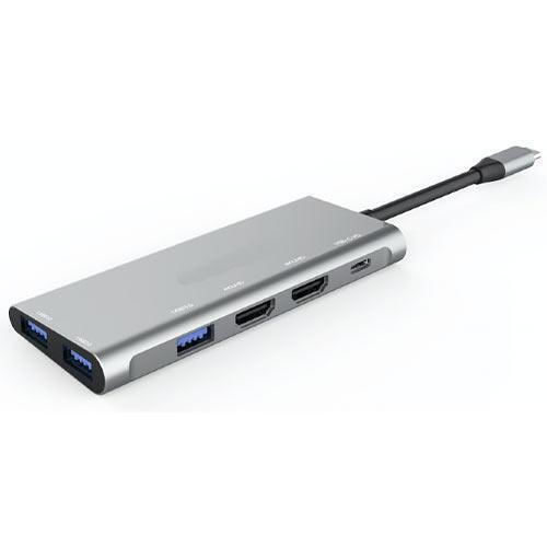 Cablexpert USB-A Докинг станция с 4K PD Етърнет Бял (3-IN-1)