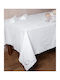 Silk Fashion Tischtuch Geschnitten 432 White 180x260cm